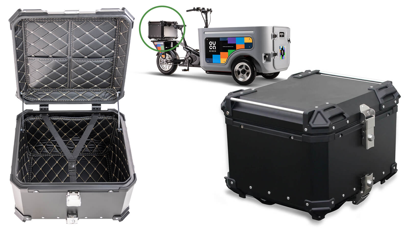 Caisse verrouillable arrière